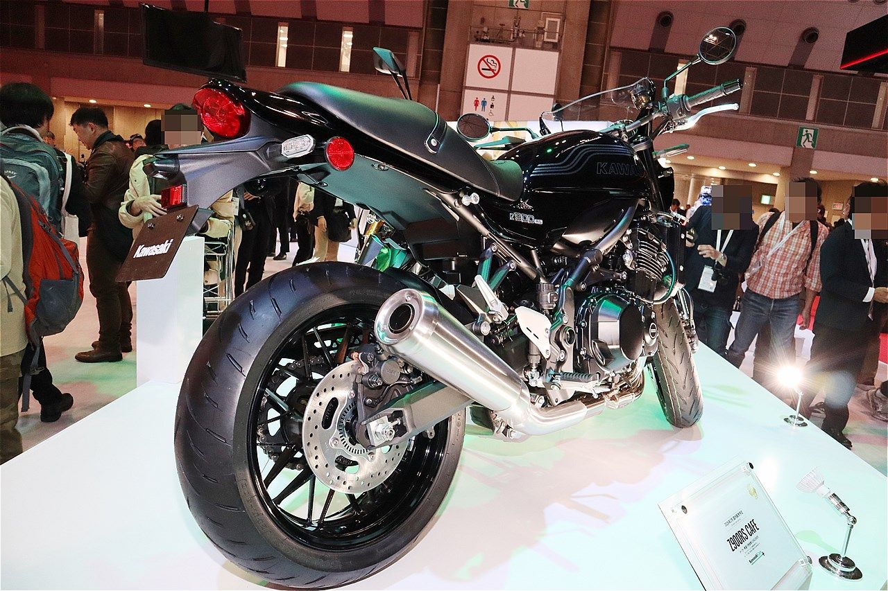 カワサキの新型「Z900RSカフェ」(筆者撮影）