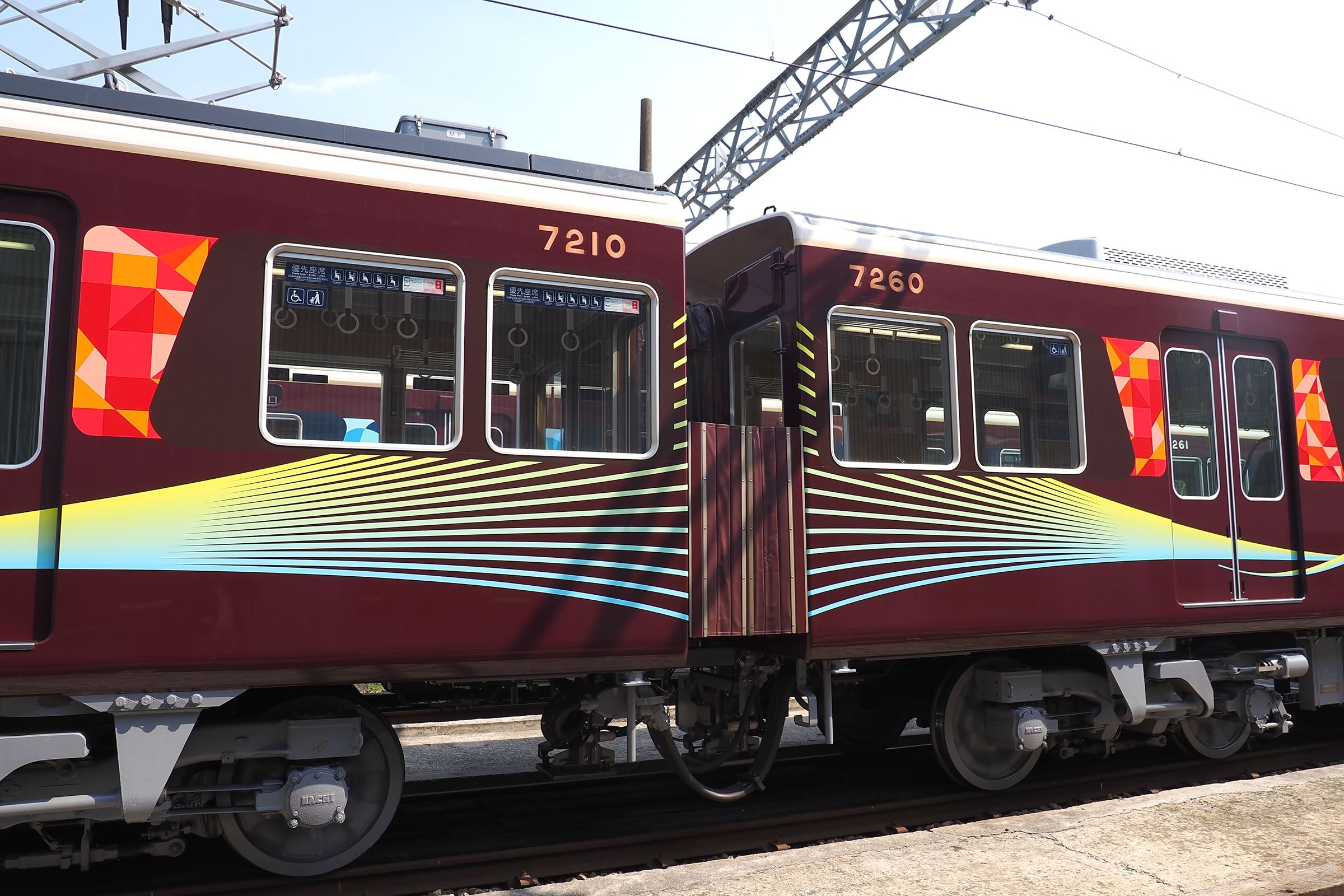 能勢電鉄　7200系　「茜音」編成