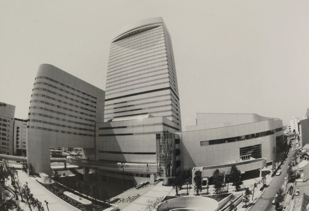 JR大宮駅西口再開発・ソニックシティ（写真：1988年04月25日、高橋孫一郎撮影）