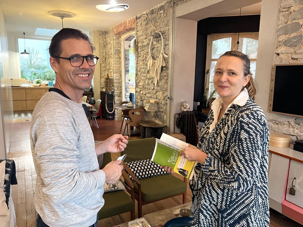 アントニーさん（左）とナデージュさん（右）（筆者撮影）