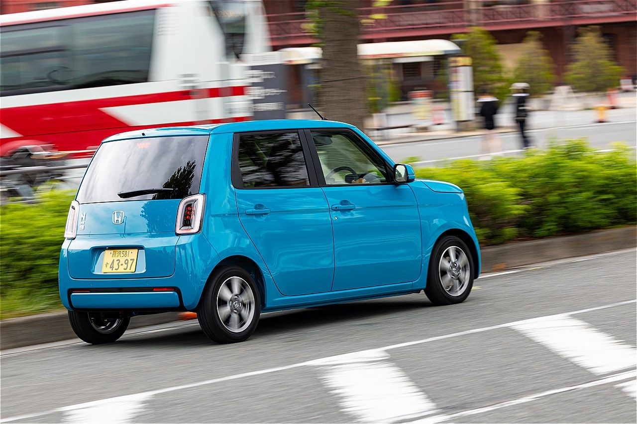 ホンダの軽乗用車クラスBEV「N-ONE e:」（写真：三木 宏章）