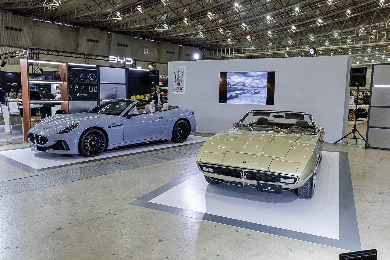 オートモビルカウンシル2025でのマセラティ ジャパンの展示内容（筆者撮影）