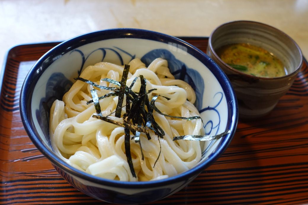 加須うどん　加須市内「大島庵」にて（筆者撮影）