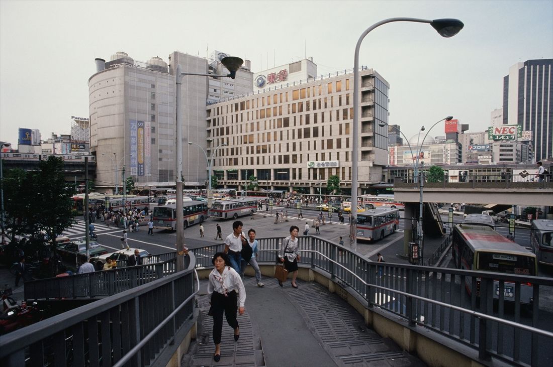 1989年の渋谷駅西口（編集部撮影）