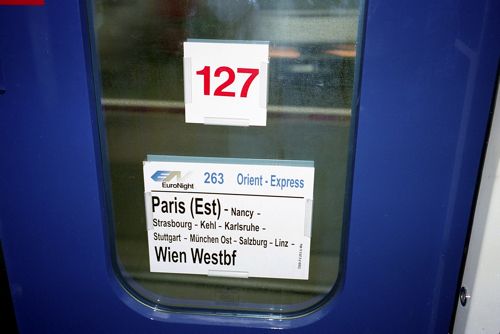 「オリエント急行」は最後までパリ～ウイーン間を運行（2002年 筆者撮影）