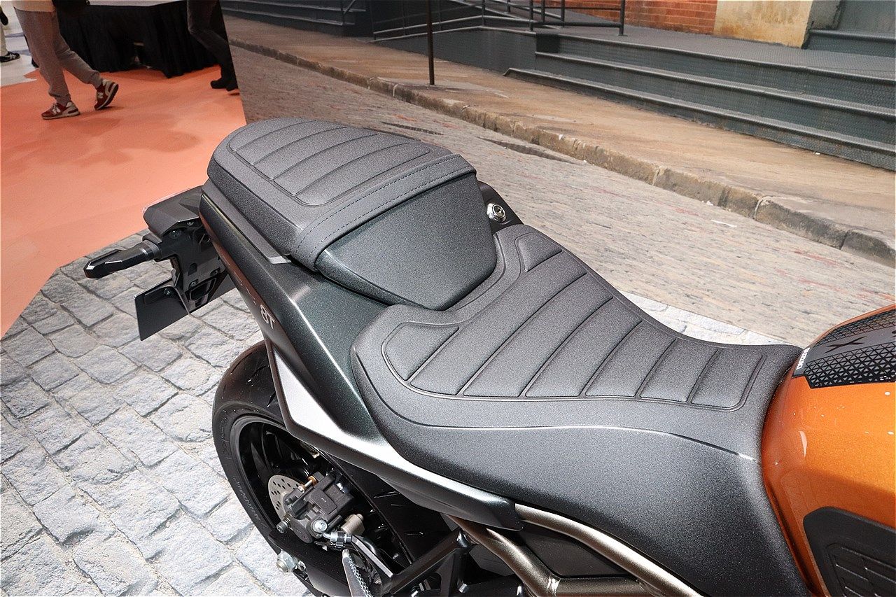 スズキの新型「GSX-8T」（筆者撮影）