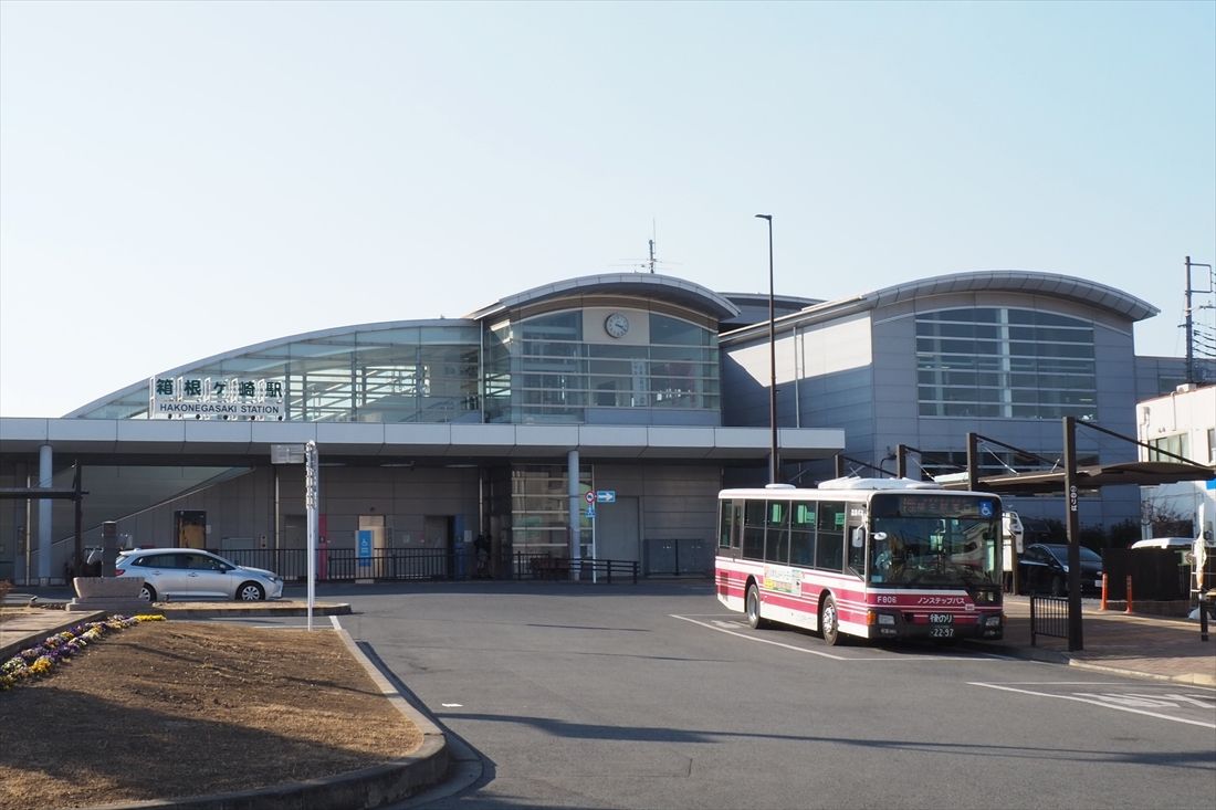 JR八高線の箱根ケ崎駅。延伸区間の終点は同駅付近に設けられる（記者撮影）