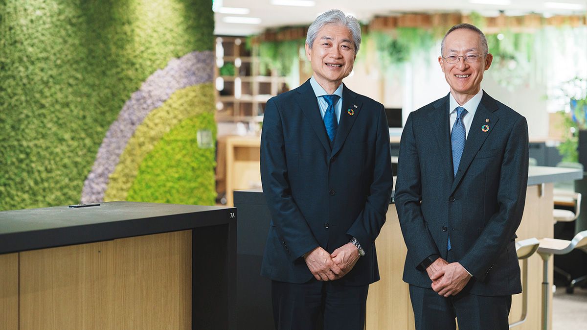 東京建物 代表取締役 副社長執行役員 和泉晃氏、東京ガスエンジニアリングソリューションズ 代表取締役 社長執行役員 小西康弘氏
