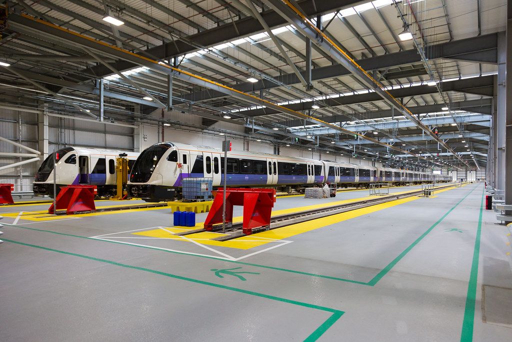 エリザベス線の車両基地（写真： (c) Transport for London）