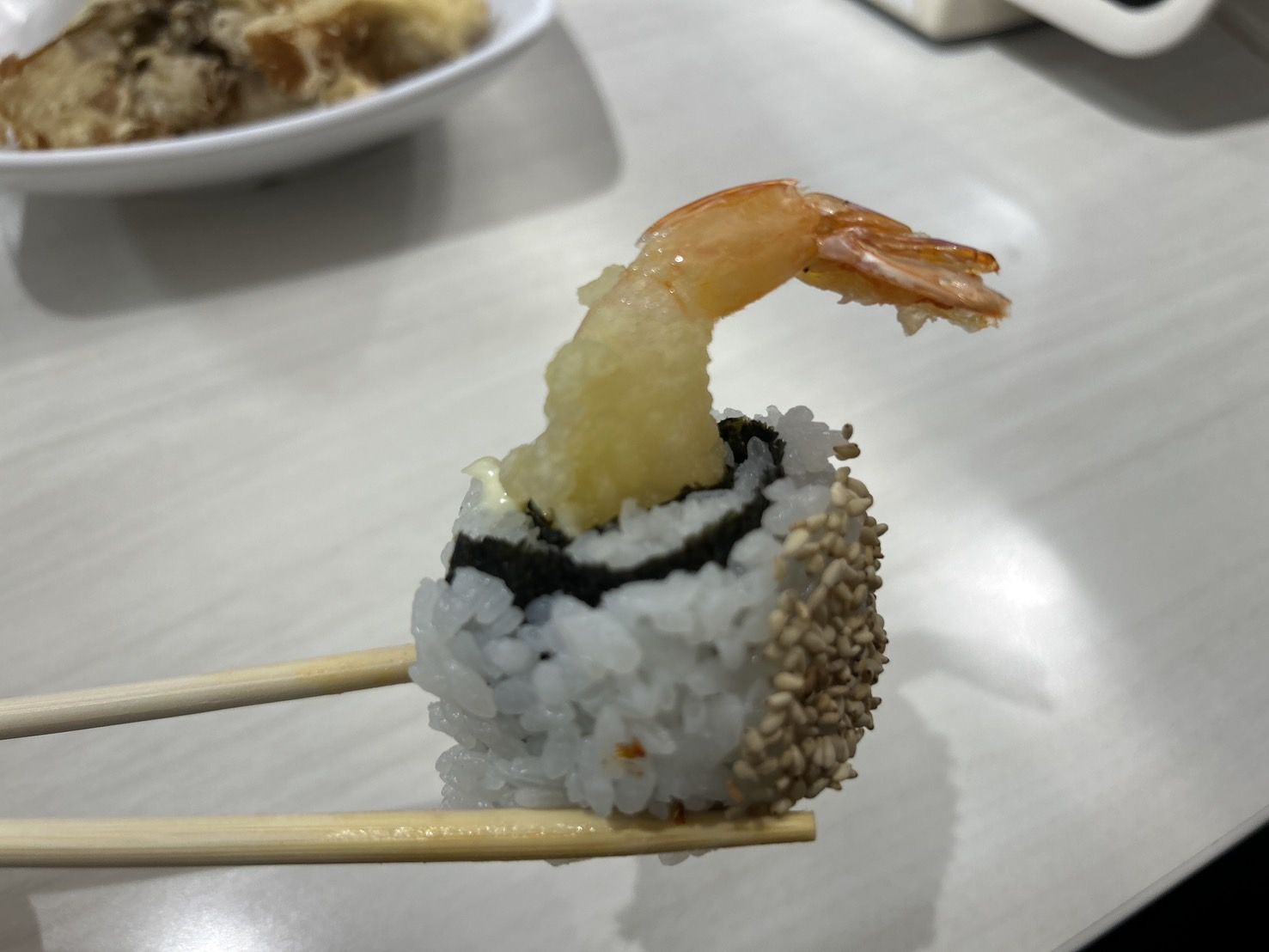 魚べいの『えび天巻（160円）』