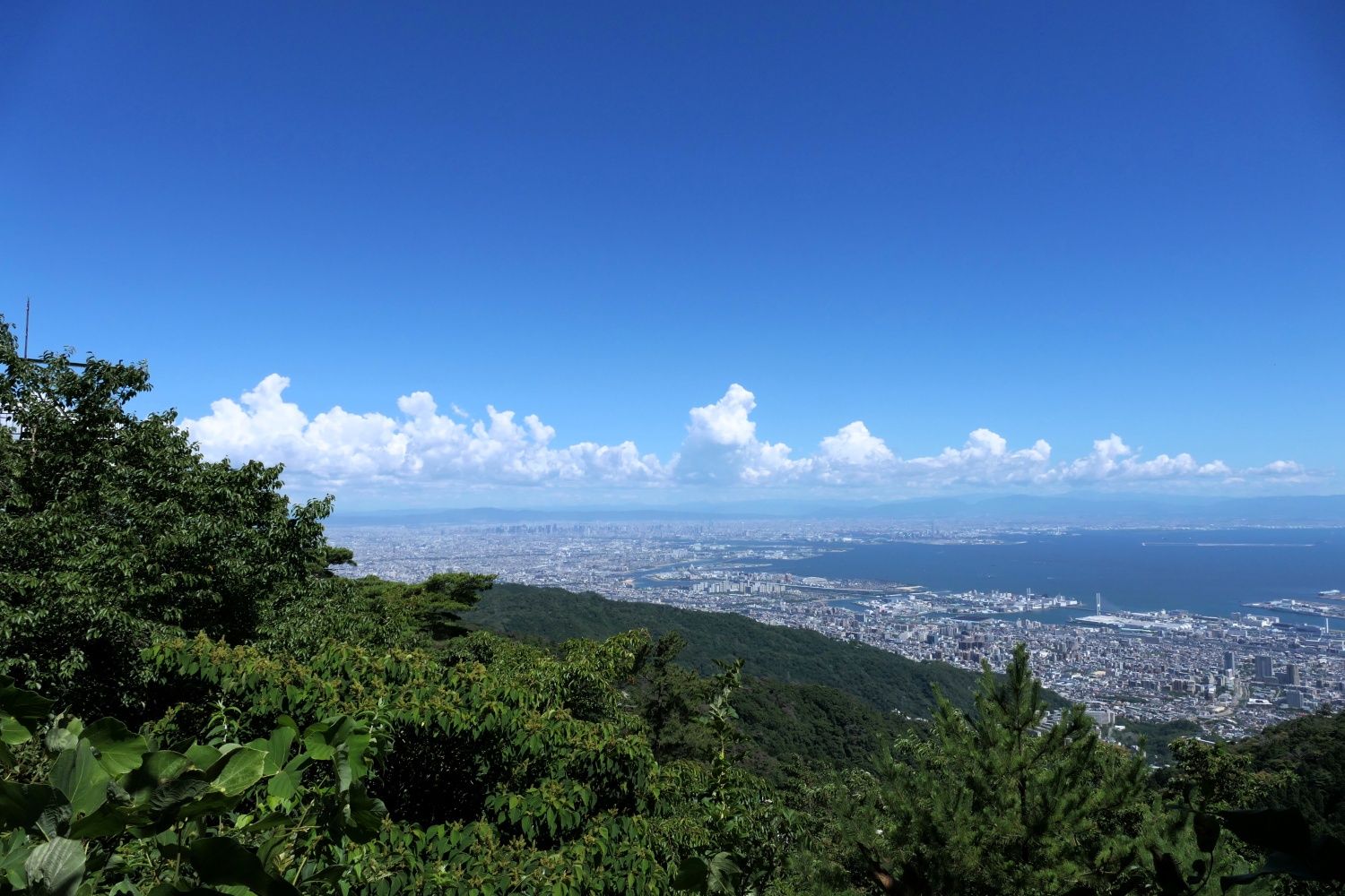 六甲山上からの眺め