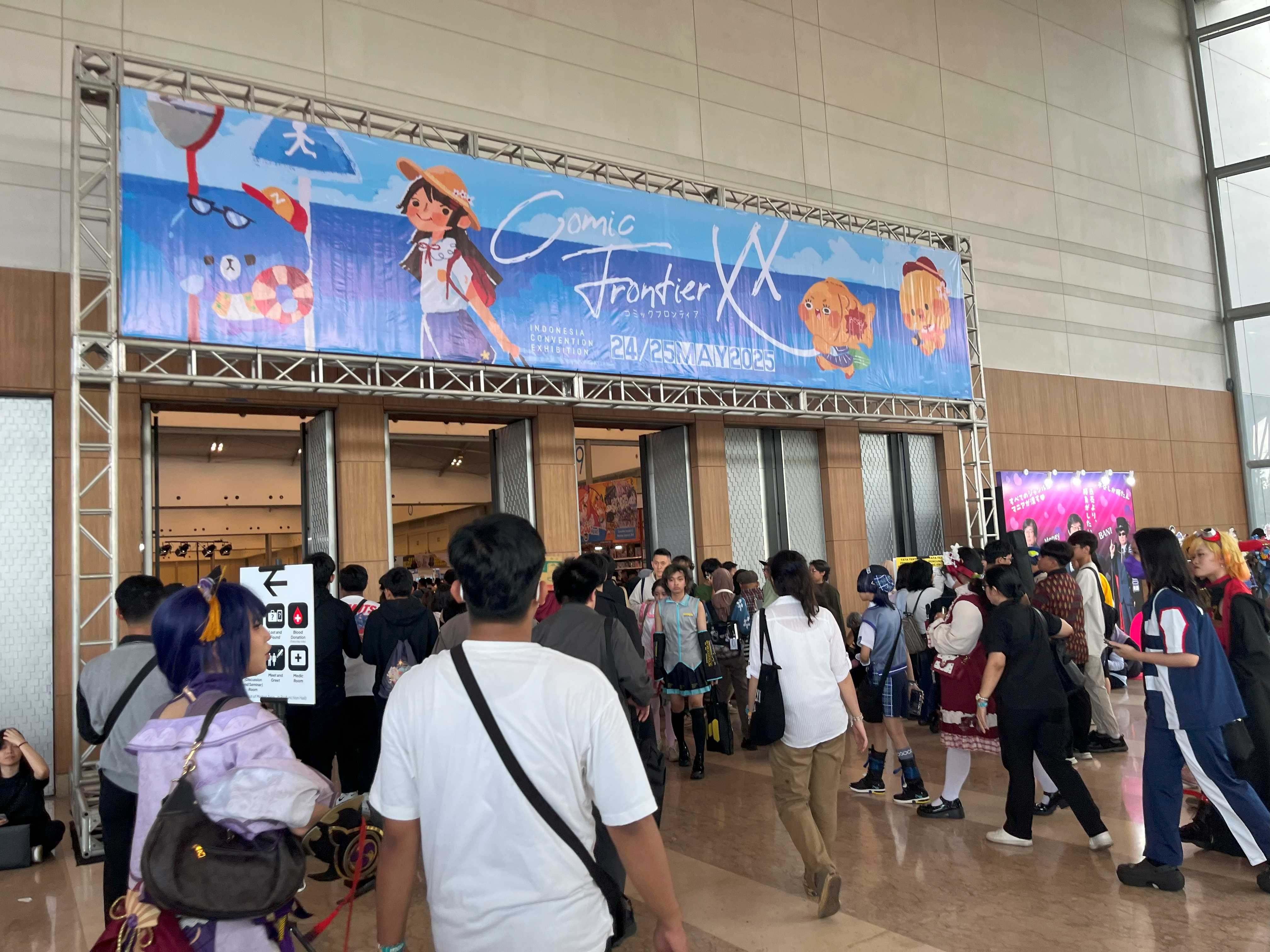 入場口となるICEの10ホール。参加者はこのホールからイベント会場へ