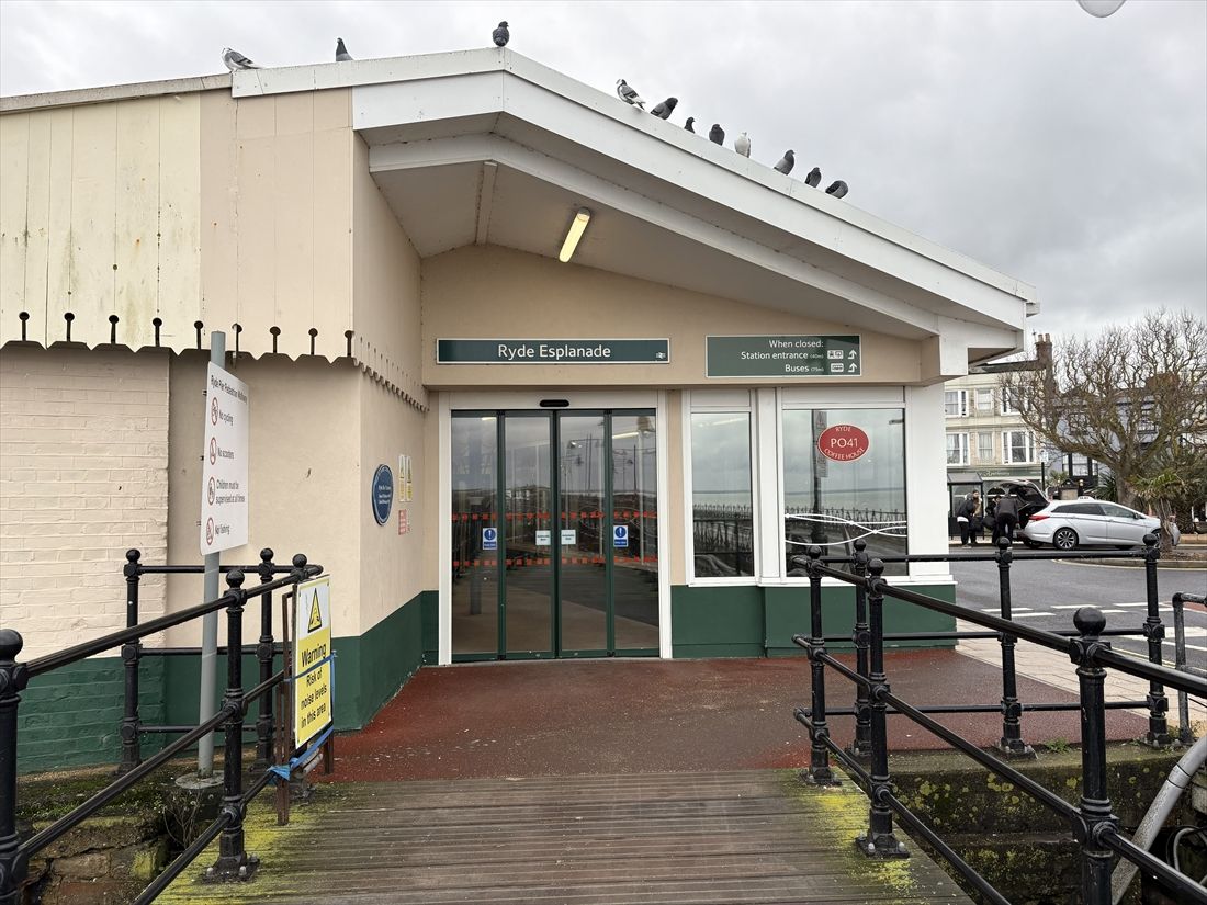 「ライドピア・トラムウェイ」の駅があった場所（筆者撮影）