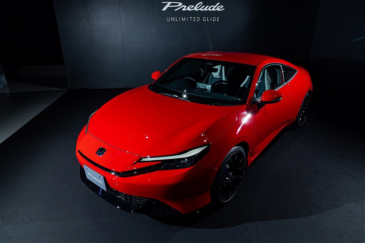 ホンダの新型「プレリュード」（写真：三木 宏章）