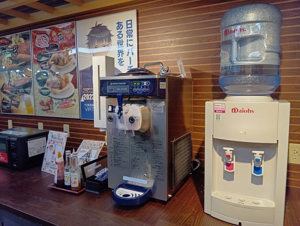 ソフトクリームマシーン（筆者撮影）