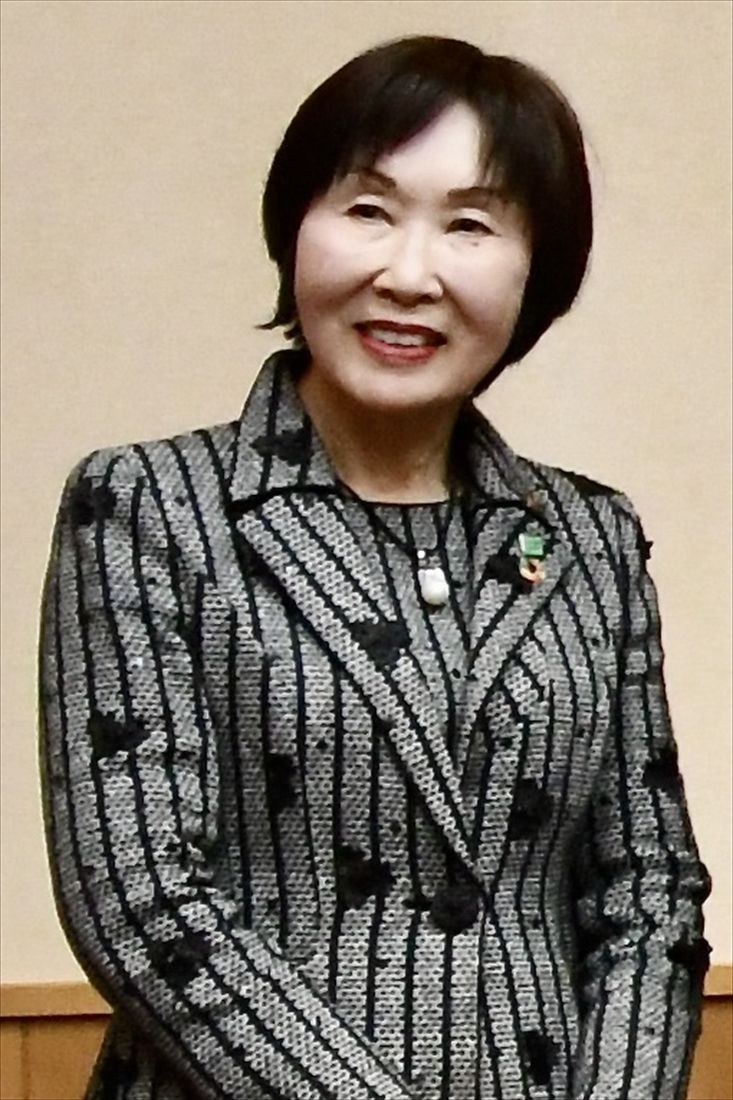 静岡県島田市の染谷絹代市長（記者撮影）