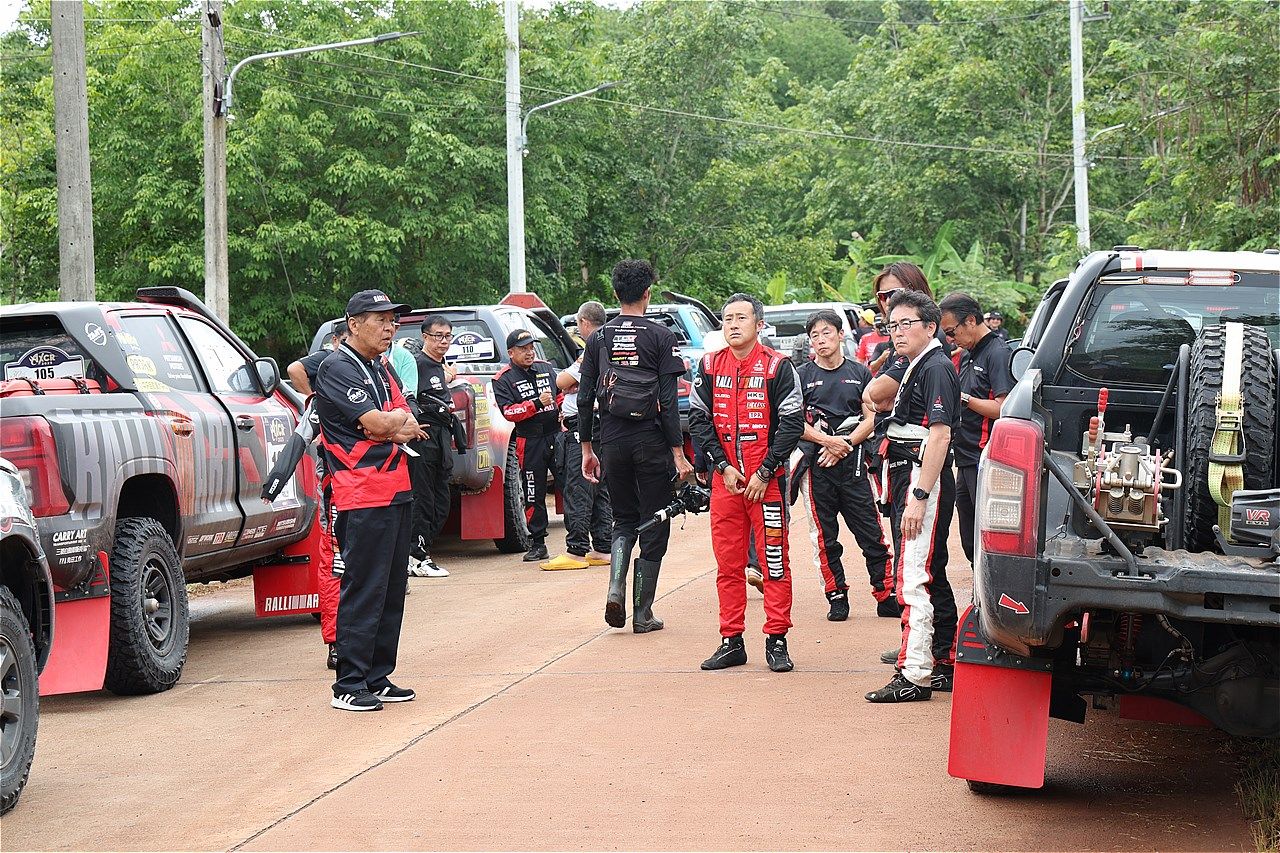 アジアンクロスカントリーラリー2025とチーム三菱ラリーアートの様子（写真：三木 宏章）