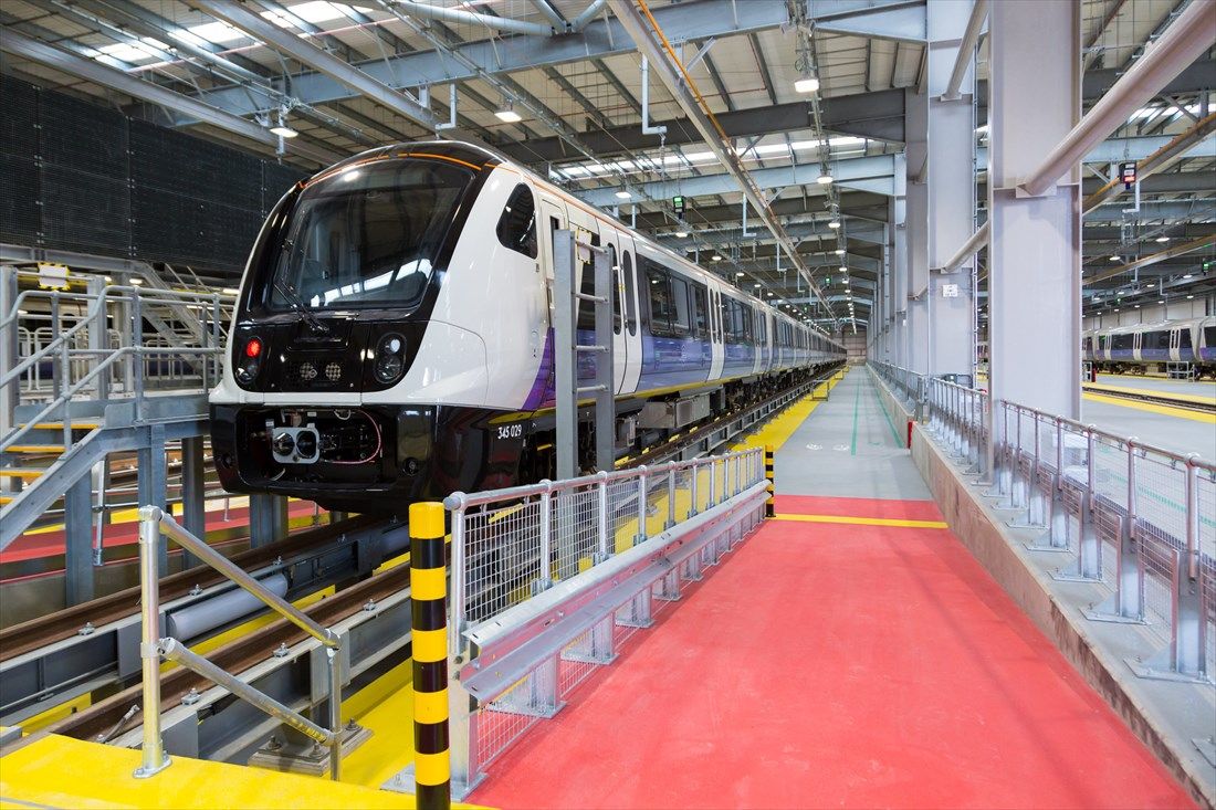 エリザベス線の車両基地（写真：(c) Transport for London）