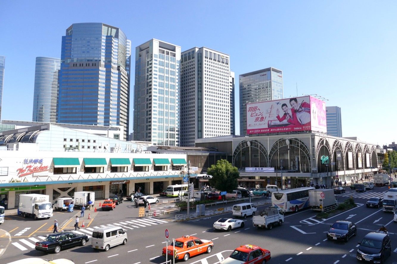 2018年当時の品川駅西口（記者撮影）