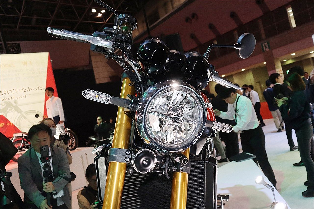 カワサキの新型「Z900RS SE」(筆者撮影）