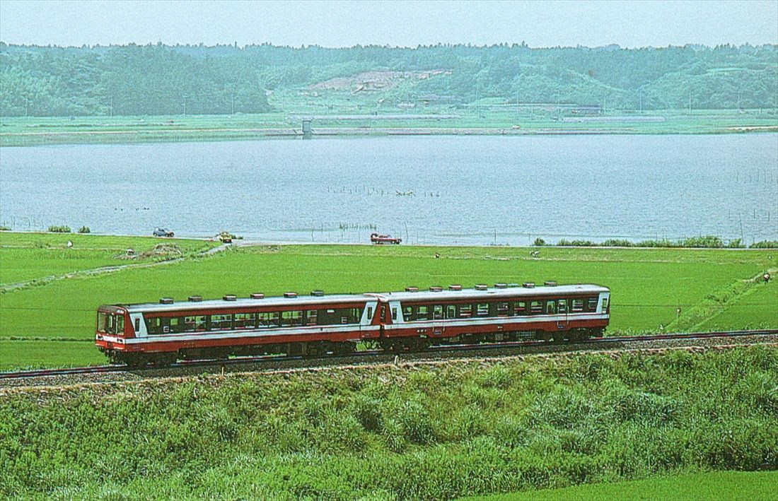 建設中の国鉄路線を引き継いだ鹿島臨海鉄道大洗鹿島線（撮影：南正時）