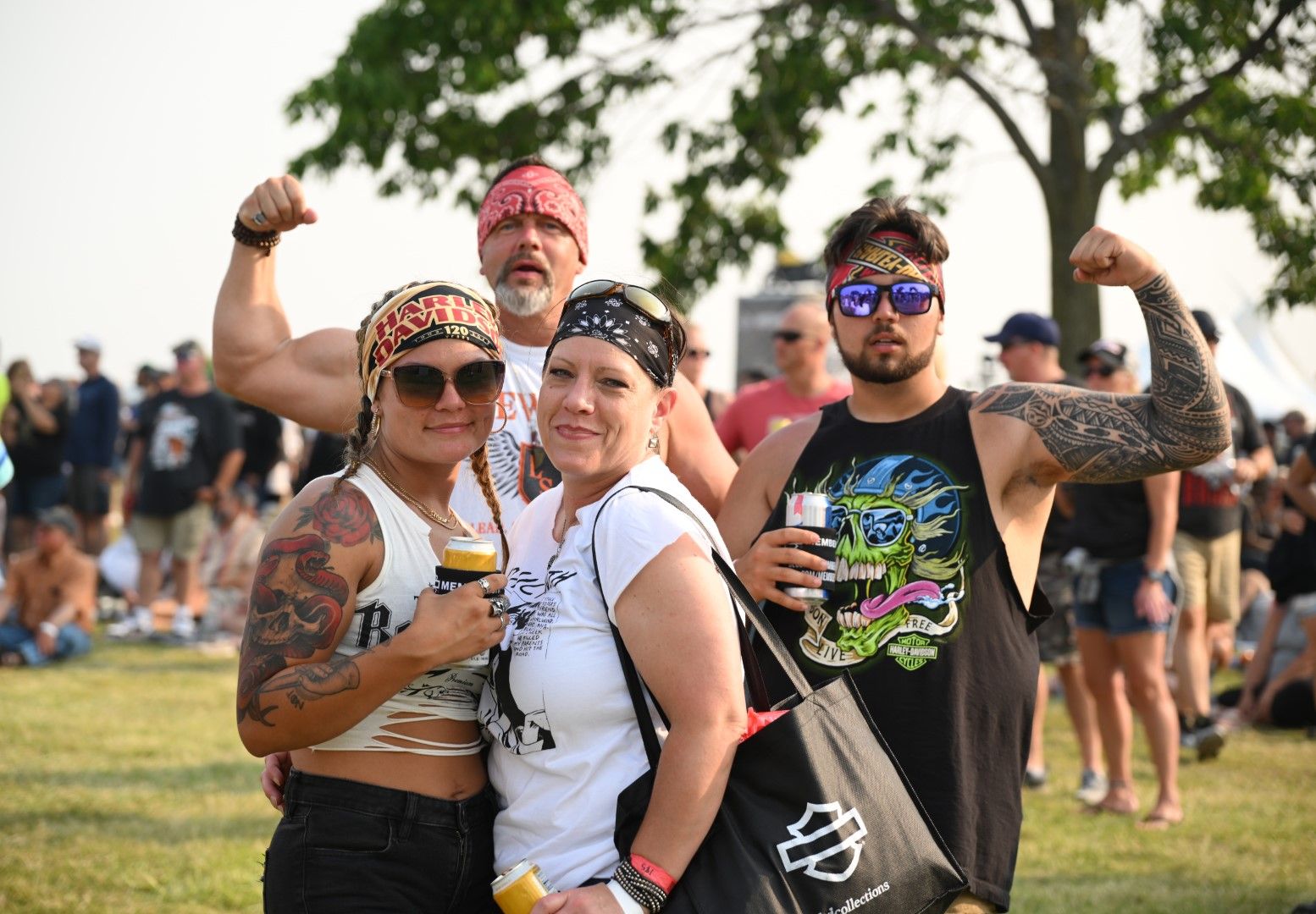 ファッションはさまざまでもハーレーへの愛情は共通（写真：Getty Images for Harley-Davidson）