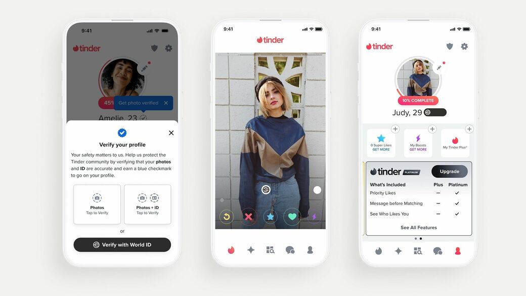 TinderでWorld ID認証が可能になる予定