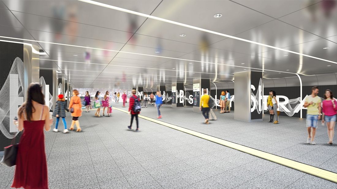 東西自由通路のイメージ（画像提供：渋谷駅街区共同ビル事業者）