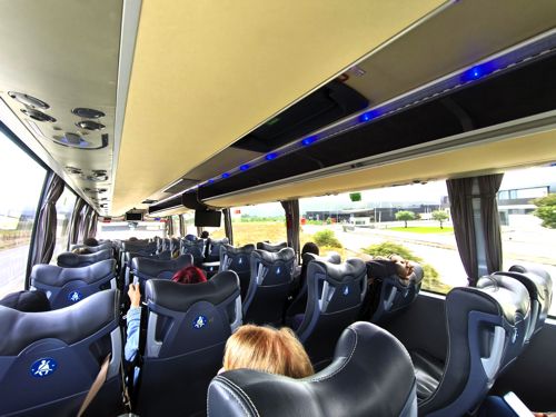 ポルトガルは長距離バス旅行も快適（筆者撮影）