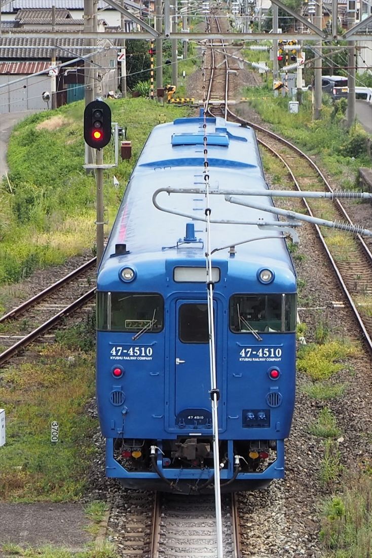 JR九州のキハ47形。従来型気動車は次第に勢力を縮小しつつある（編集部撮影）