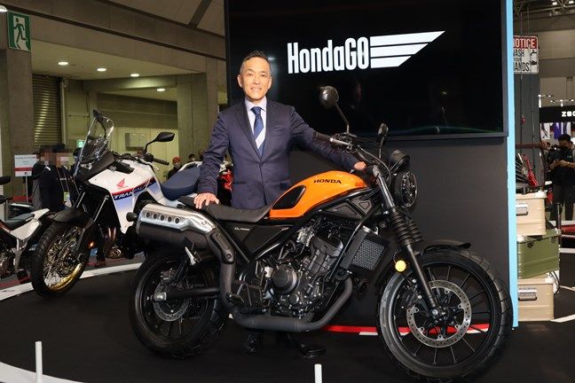 ホンダの新型CL250（筆者撮影）