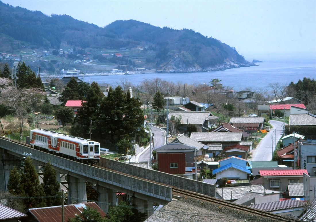 開業直後の三陸鉄道南リアス線（撮影：南正時）