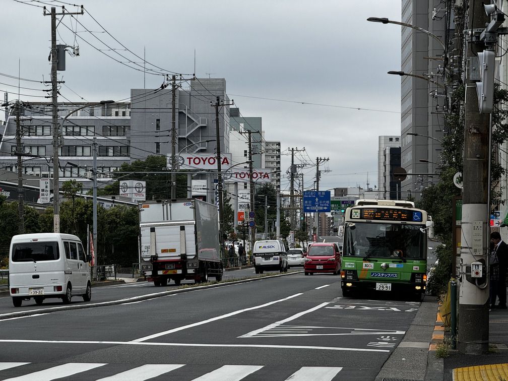 千石駅（仮称）予定地付近から東陽町方向を臨む（写真：編集部撮影）