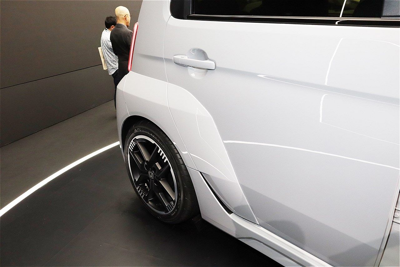 世界初公開、ホンダの小型EV「Super-ONE Prototype」（筆者撮影）