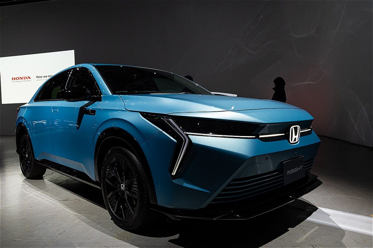 ホンダが2026年春発売を予定している新型BEV「インサイト」（写真：三木 宏章）