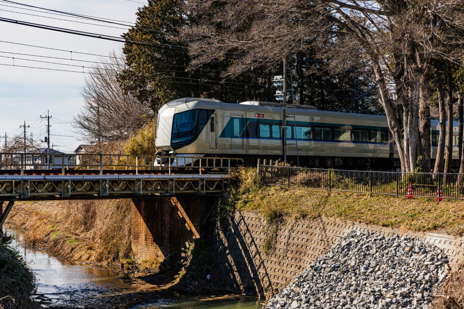 和戸駅近くの備前堀川橋梁