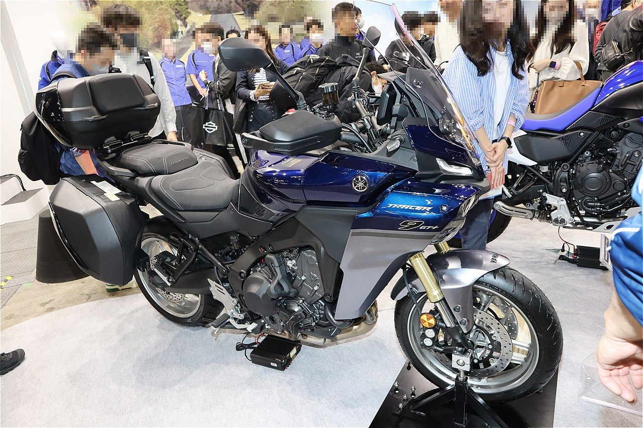 ヤマハ「トレーサー9GT＋ Y-AMT」（筆者撮影）
