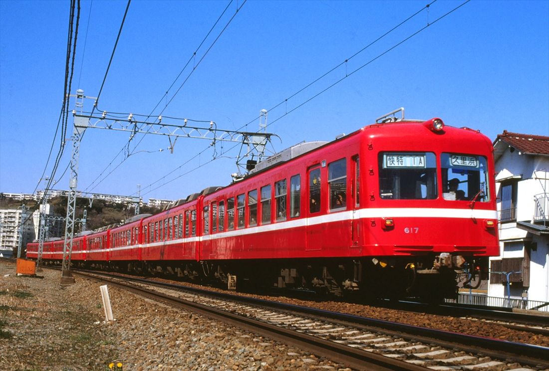 快走する旧600形の快特久里浜行き。1986年までに全車が引退した（撮影：南正時）
