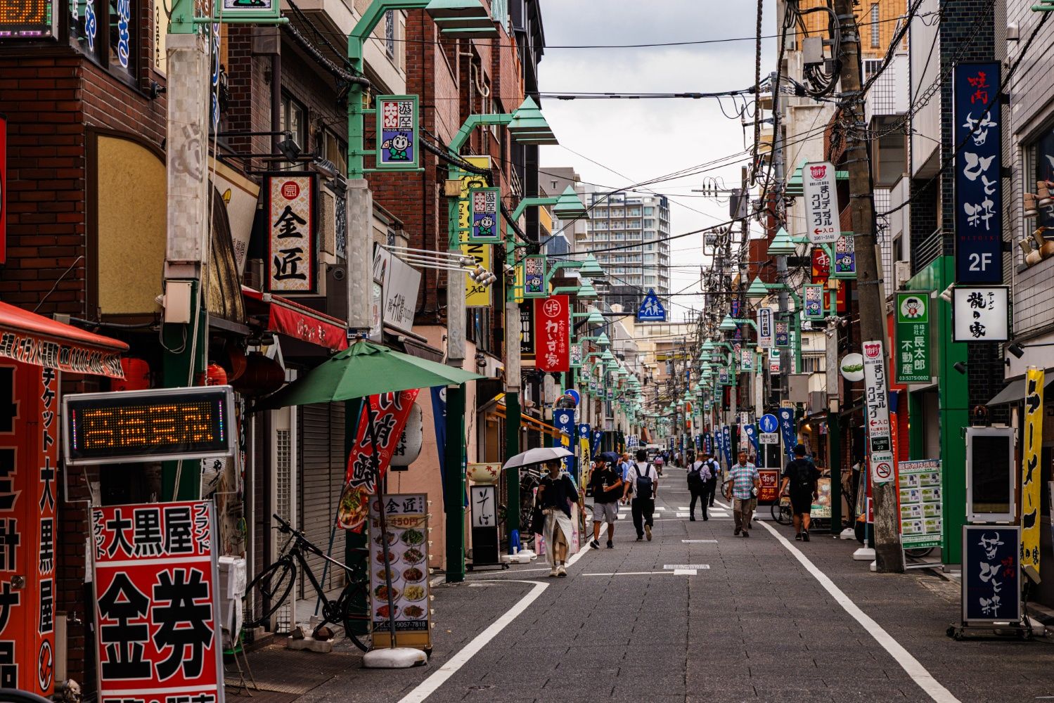 東武東上線　大山駅　商店街