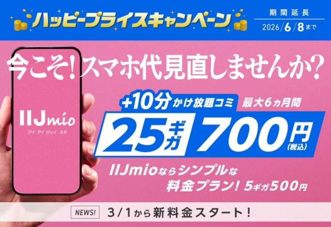 IIJmioキャンペーン