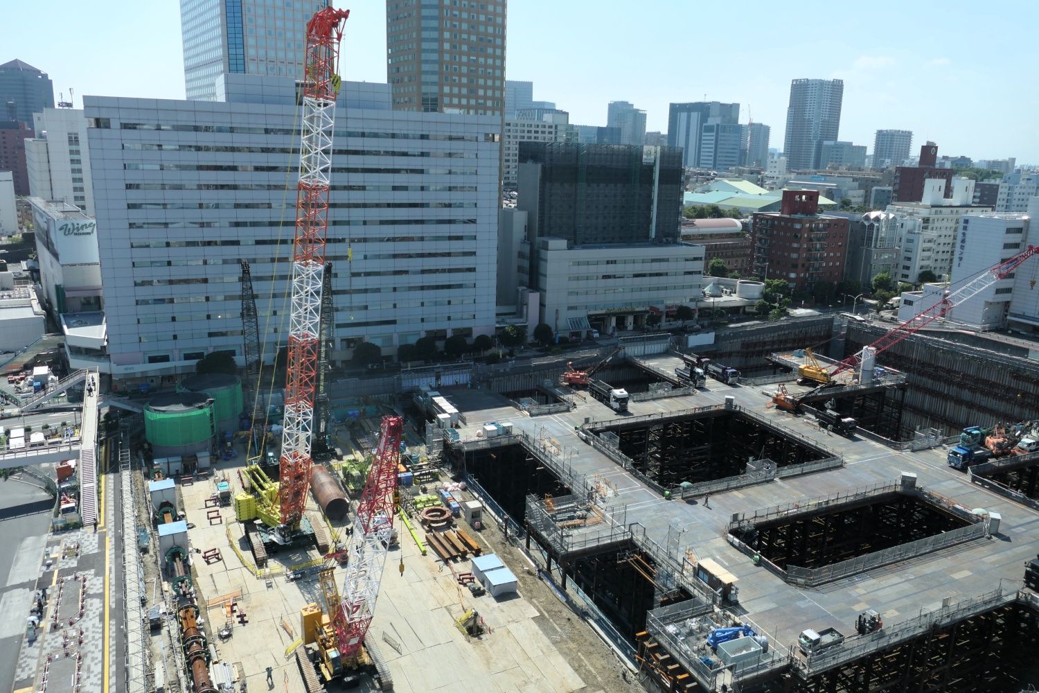 シナガワグース（旧ホテルパシフィック東京）の跡地（記者撮影）