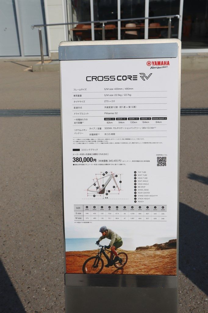 アクセサリー類を装着したヤマハ「クロスコアRV」（写真：筆者撮影）