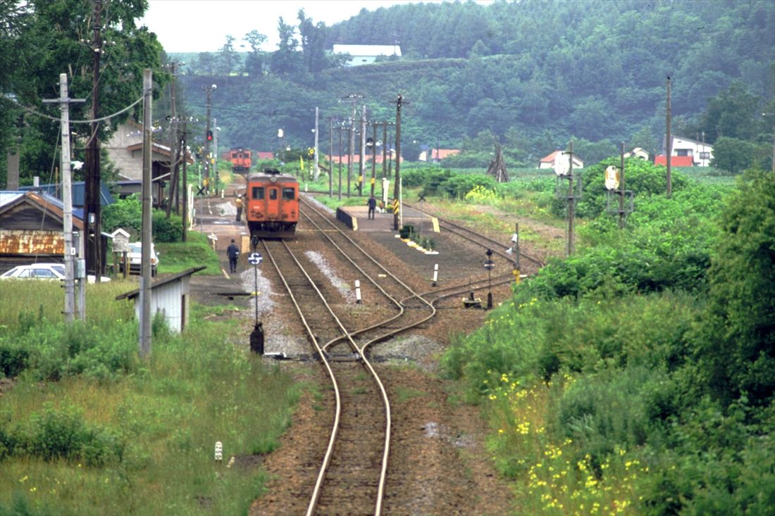 胆振線の京極駅。急行列車の停車駅でもあった（撮影：南正時）