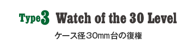 Type3 Watch of the 30 Level