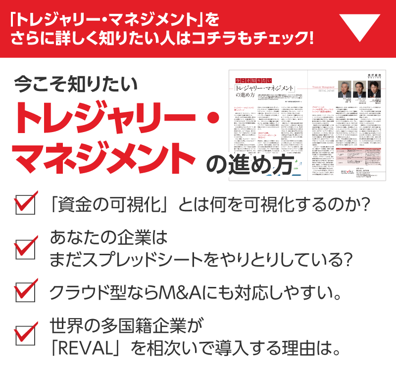 トレジャリー・マネジメントが日本企業をさらに強くする | REVAL JAPAN