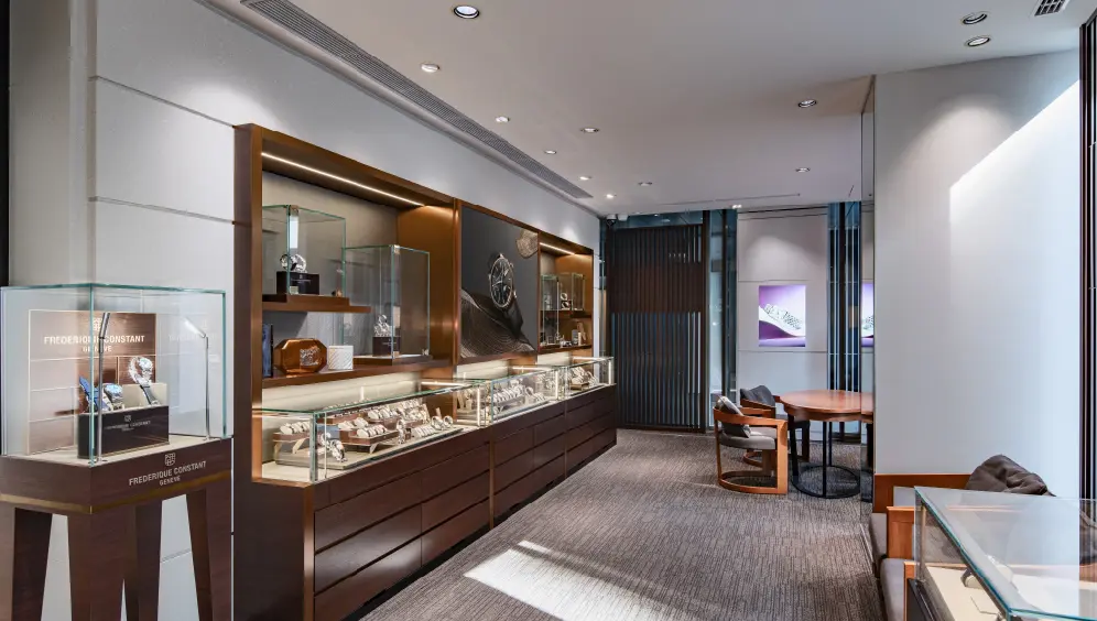 フレデリック・コンスタント ブティック 東京 店内